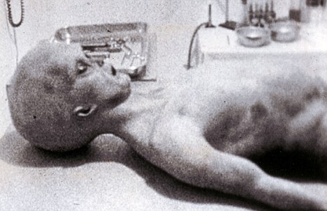 Was it true? An image allegedly showing one of the aliens that were autopsied at Roswell in 1947